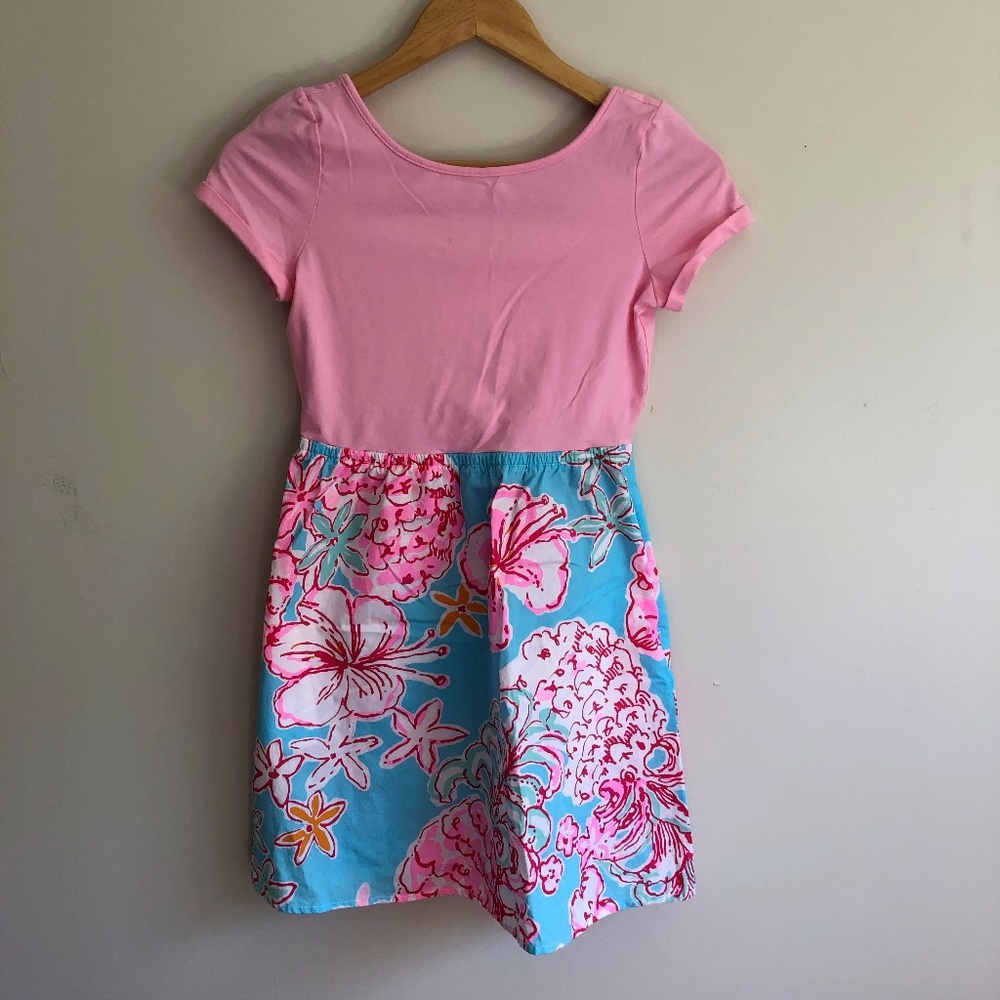 Girls Lilly Pulitzer Short sleeve dress XL 12-14